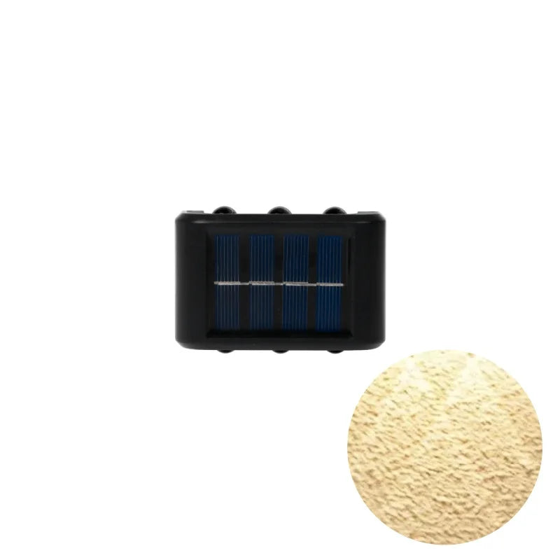 1pc 2/4/6/8/10/12LEDs Solar LED Wall Lights, Outdoor Wall Lamp For Garden, Patio, Ambient Light