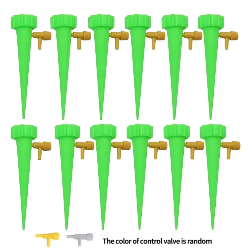 12Pcs  Creative Indoor Plant Watering Device Self-Watering Kits Automatic  Plant Garden Gadgets Waterers Drip Irrigation